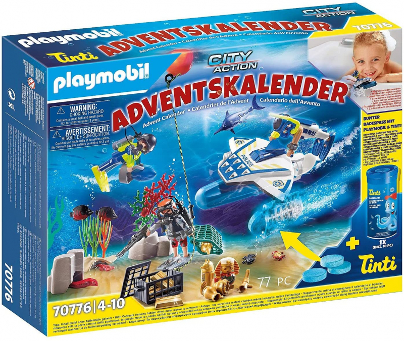 Playmobil Weihnachten Adventskalender 70776 City Action Badespaß Polizeitaucheinsatz [neu]