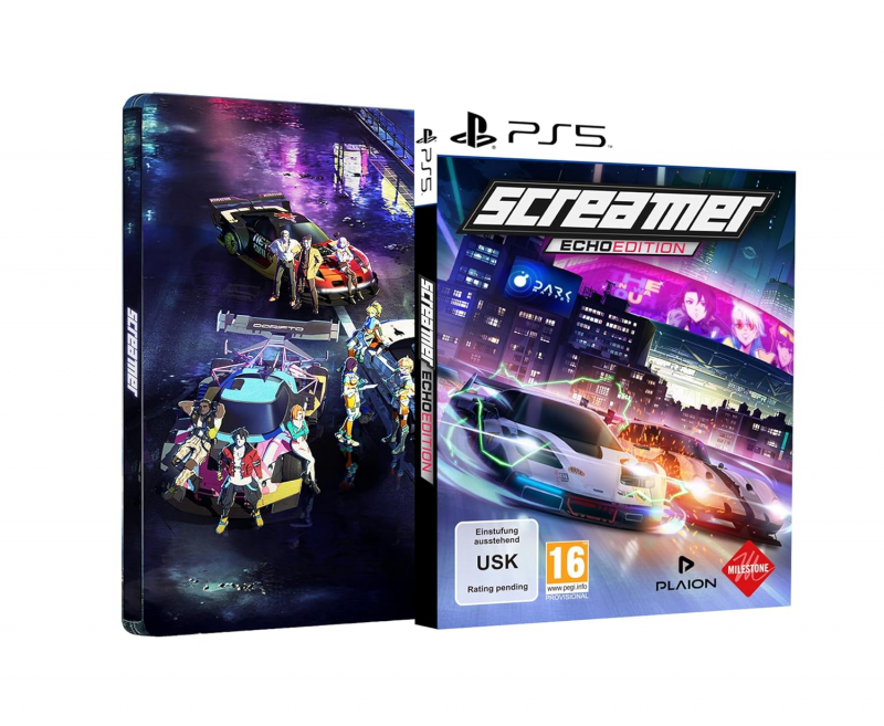 Screamer Echo Steelbook Edition (englisch spielbar) (AT PEGI) (PS5) inkl. 5 DLC Pakete