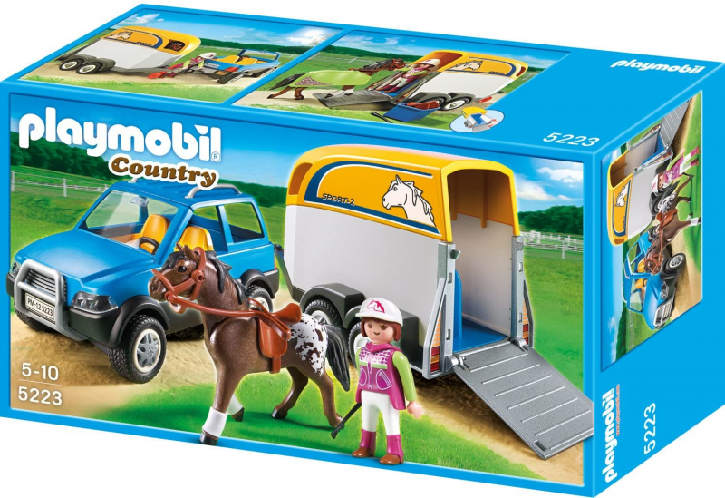 Playmobil 5223 PKW mit Pferdeanhänger [neu]