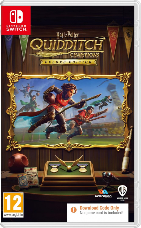 Harry Potter Quidditch Champions Deluxe Edition (deutsch spielbar) (AT PEGI) (Nintendo Switch) [Code in a Box]