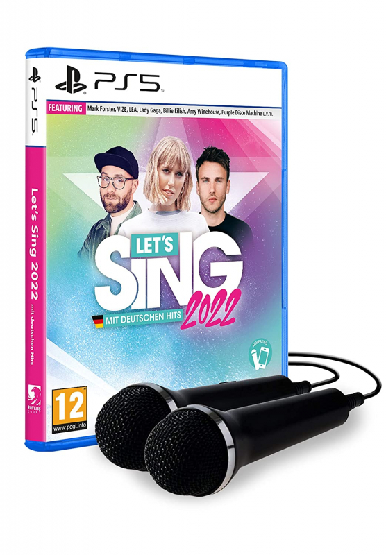 Let's Sing 2022 mit deutschen Hits + 2 Mikrofone (deutsch) (AT PEGI) (PS5)