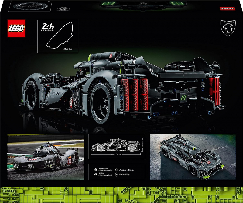 LEGO® Technic 42156 PEUGEOT 9X8 24H Le Mans Hybrid Hypercar [neu]