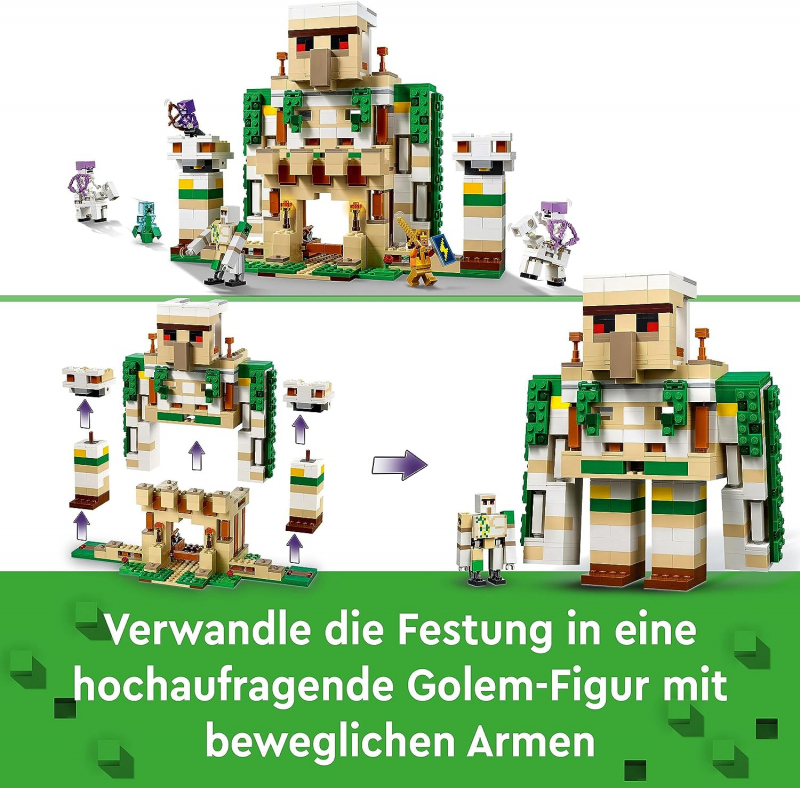 LEGO® Minecraft 21250 Die Eisengolem-Festung [neu]