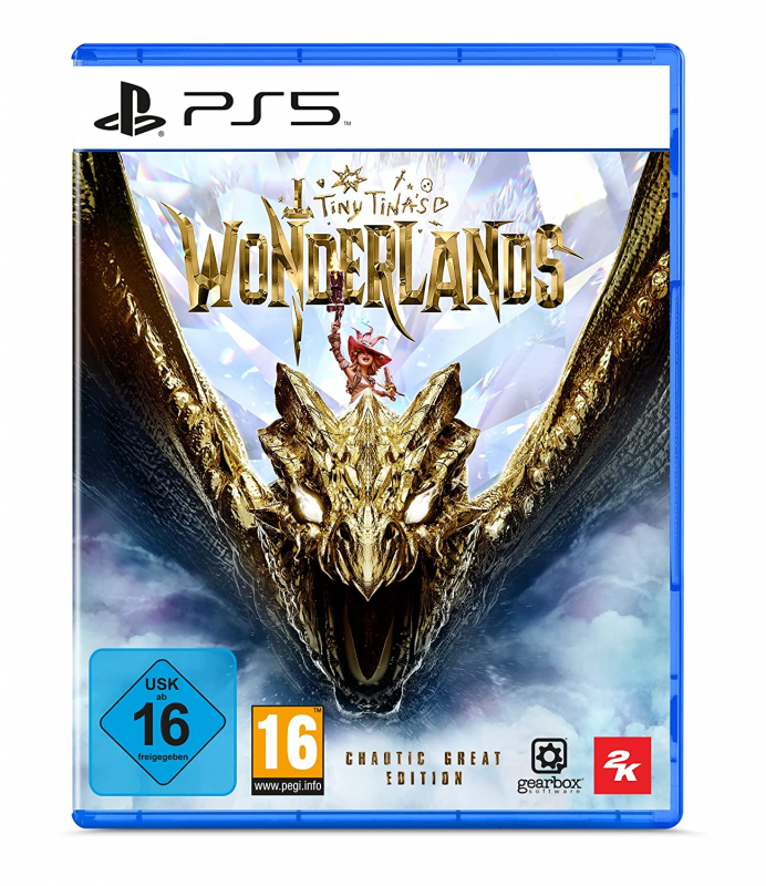 Tiny Tina's Wonderlands Chaotic Great Edition (deutsch) (DE USK) (PS5) inkl. Goldene-Rüstung-Pack / Season-Pass