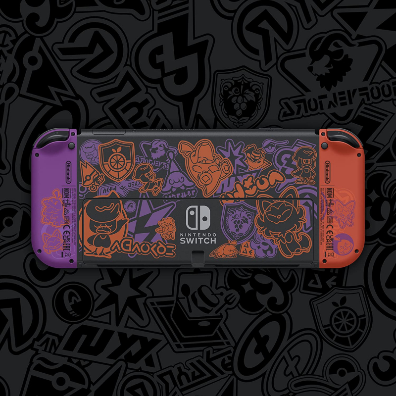 Nintendo Switch Konsole OLED Modell Pokémon Karmesin & Purpur-Edition - kein Spiel enthalten (10009862)