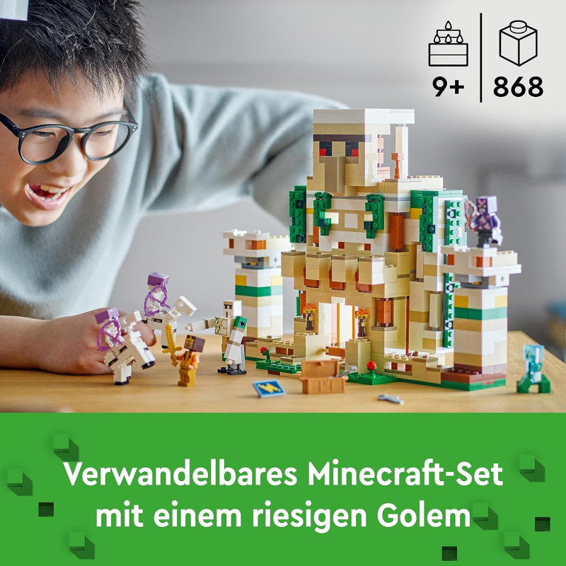LEGO® Minecraft 21250 Die Eisengolem-Festung [neu]