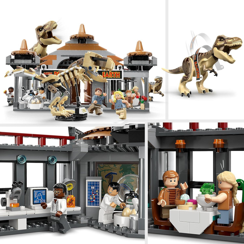LEGO® Jurassic World 76961 Angriff des T. rex und des Raptors aufs Besucherzentrum [neu]