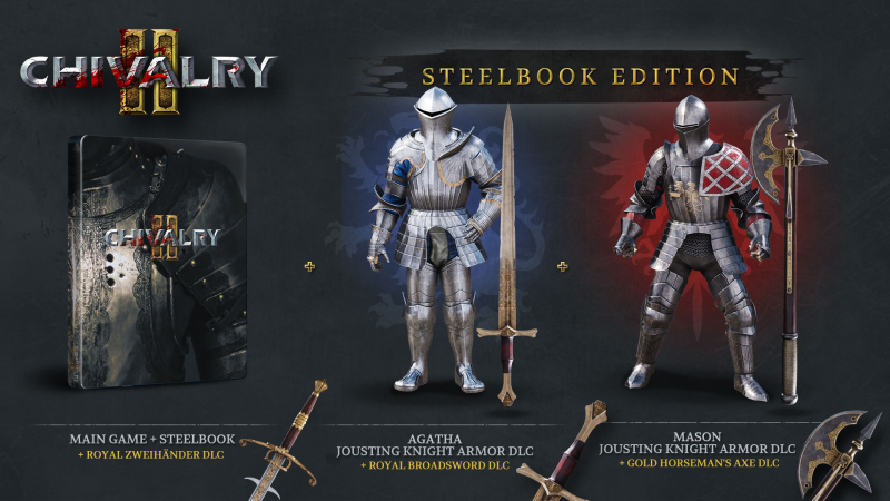 Chivalry 2 Day One Steelbook Edition [uncut] (deutsch) (AT PEGI) (XBOX ONE / XBOX Series X) inkl. "Royal Zweihänder" Waffen Skin DLC