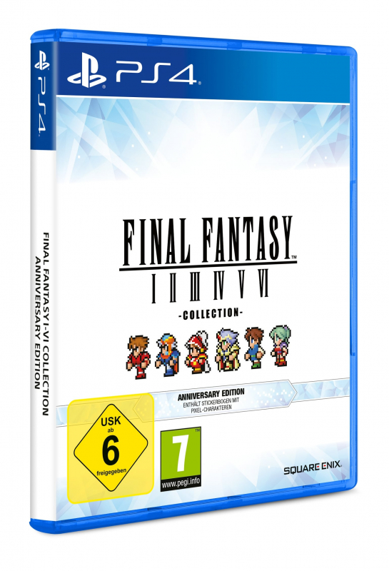 FINAL FANTASY I-VI COLLECTION ANNIVERSARY EDITION (deutsch spielbar) (AT PEGI) (PS4) inkl. Stickerbogen & Soundtrack