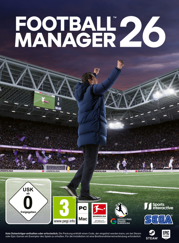 Football Manager 26 (deutsch spielbar) (AT PEGI) (PC) [Code in a Box]