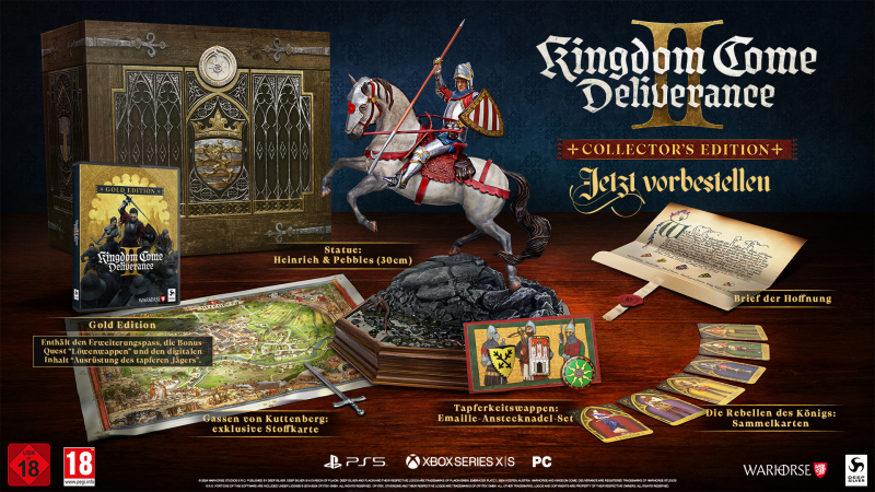 Kingdom Come Deliverance II Collector's Edition [uncut] (deutsch/englisch spielbar) (AT PEGI) (PC) [Code in a Box] inkl. Löwenwappen