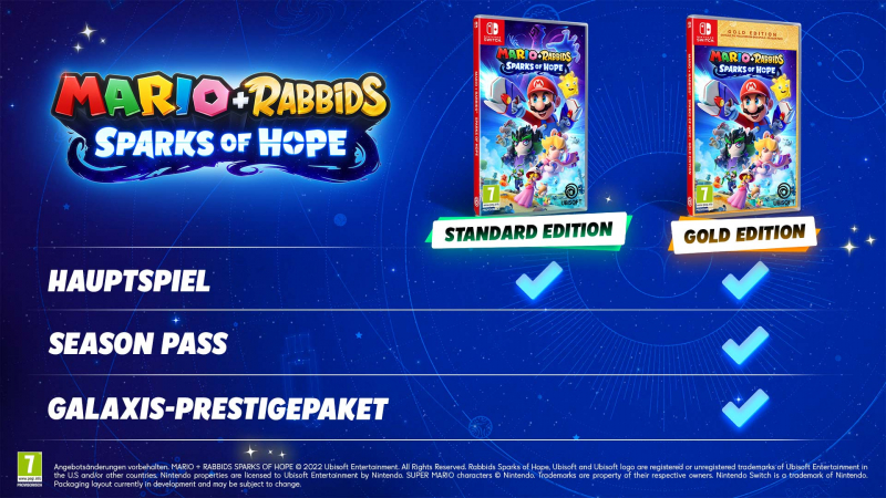 Mario + Rabbids Sparks of Hope Gold Edition (deutsch) (AT PEGI) (Nintendo Switch) inkl. Megabug Waffenskins DLC