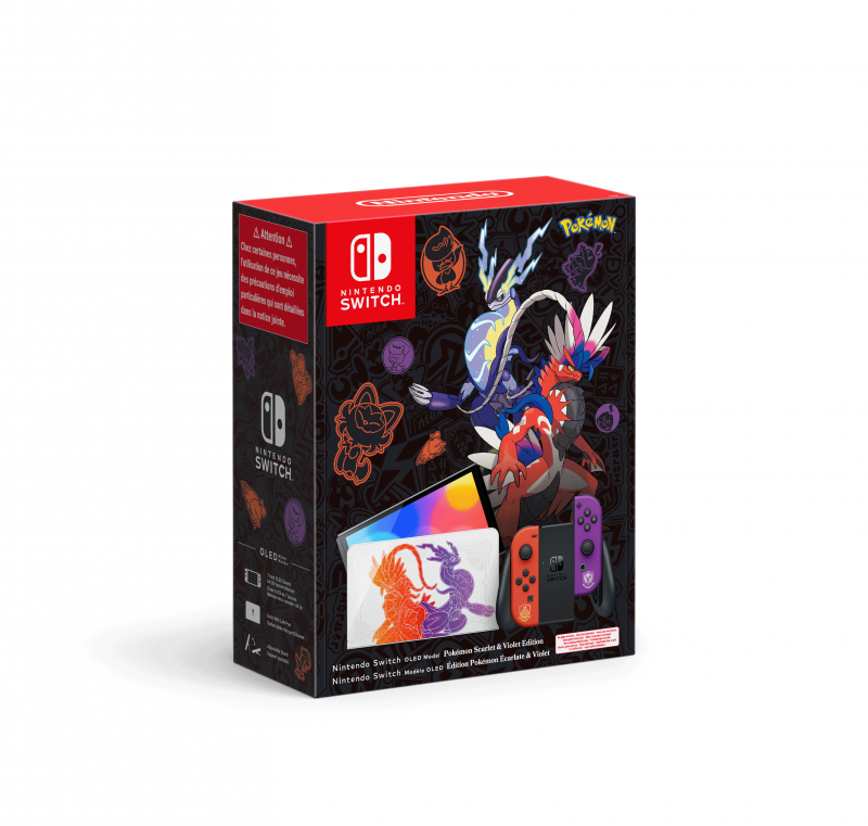 Nintendo Switch Konsole OLED Modell Pokémon Karmesin & Purpur-Edition - kein Spiel enthalten (10009862)