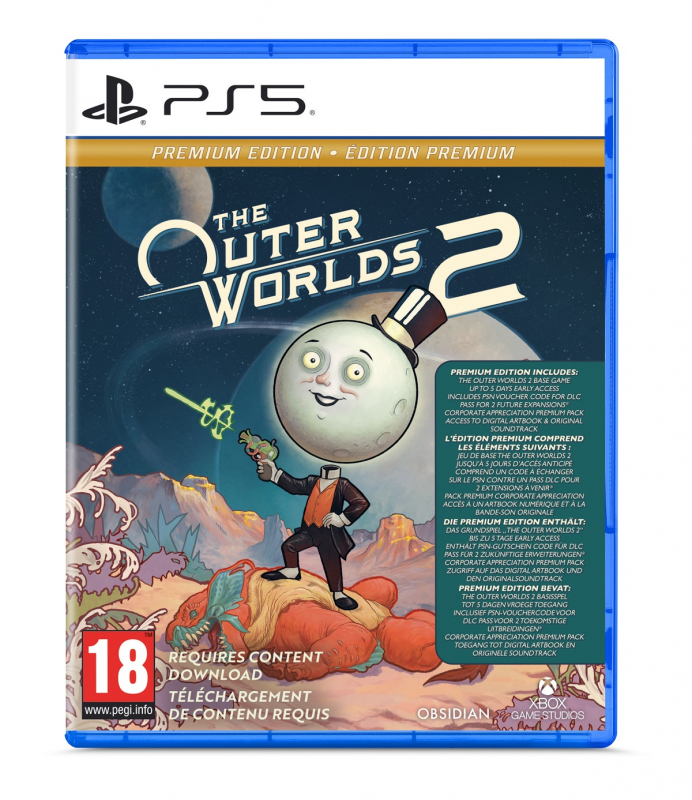 The Outer Worlds 2 Premium Edition [uncut] (deutsch spielbar) (AT PEGI) (PS5) inkl. Commander Zane’s Anti-Monopolistic Battle Pack