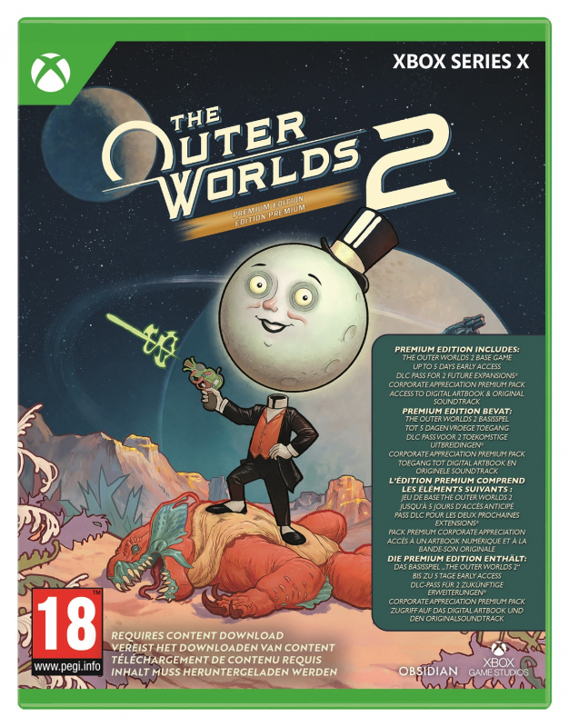 The Outer Worlds 2 Premium Edition [uncut] (deutsch spielbar) (AT PEGI) (XBOX Series X) inkl. Commander Zane’s Anti-Monopolistic Battle Pack