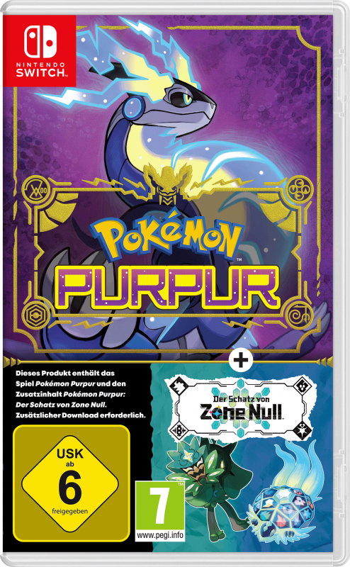Pokémon Purpur + Der Schatz von Zone Null - Erweiterung (deutsch spielbar) (AT PEGI) (Nintendo Switch)