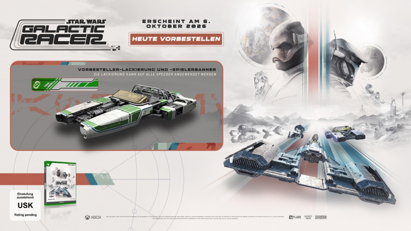 Star Wars Galactic Racer (deutsch spielbar) (AT PEGI) (XBOX Series X) inkl. exklusive Lackierung