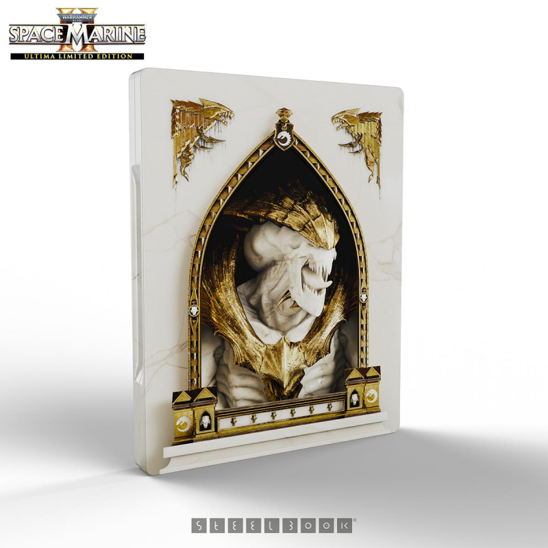 Warhammer 40,000 Space Marine 2 Ultima Limited Steelbook Edition [uncut] (deutsch spielbar) (AT PEGI) (PS5) inkl. Saisonpass 1 & 2