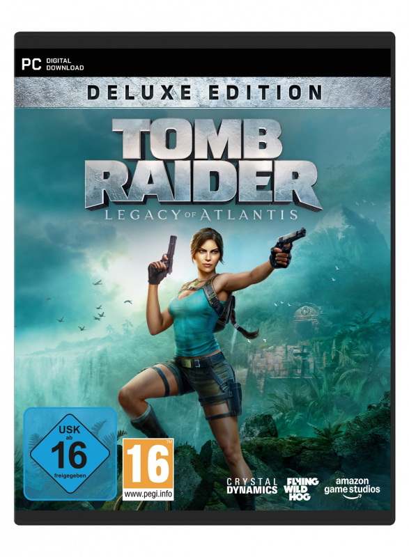 Tomb Raider Legacy of Atlantis Deluxe Steelcase Edition (deutsch spielbar) (AT PEGI) (PC) [Code in a Box] inkl. Survivor Outfit / 48 Stunden Early Access / Story DLC Pack