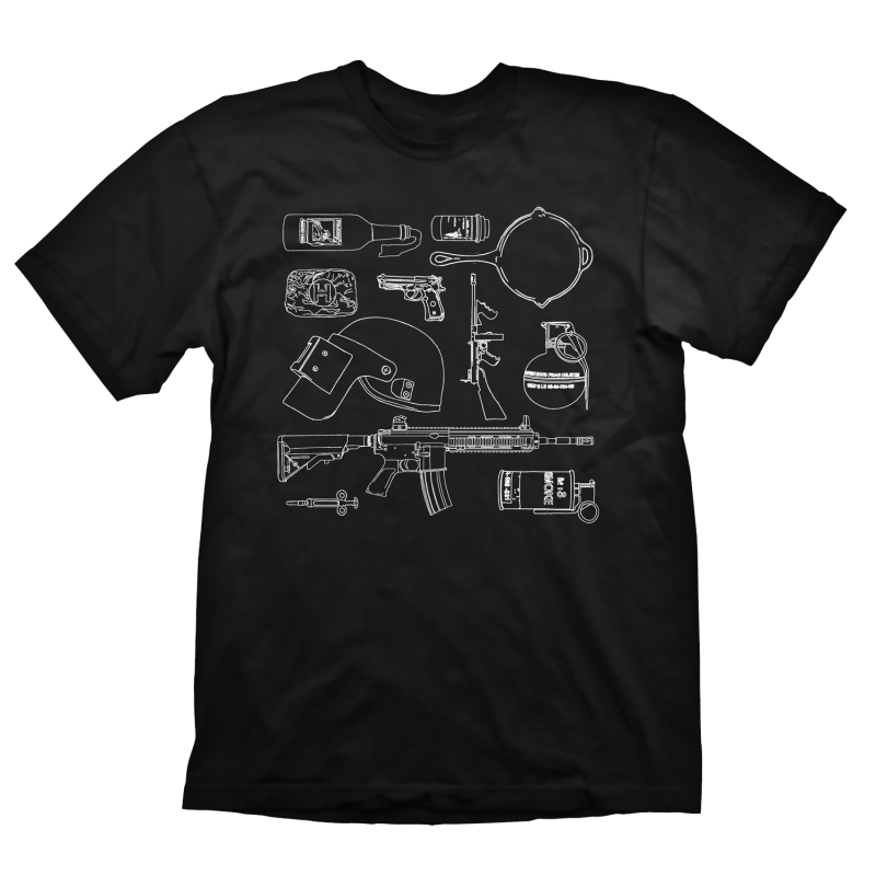 PUBG Sketch Items T-Shirt