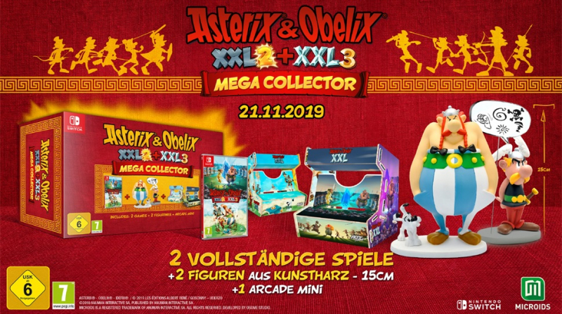 Asterix & Obelix XXL2 und XXL3 Mega Collector's Edition (deutsch spielbar) (DE USK) (Nintendo Switch)