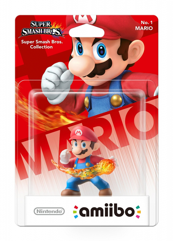 amiibo Super Smash Bros. Mario Figur No. 1 (Wii U /3DS/New 3DS/Nintendo Switch)
