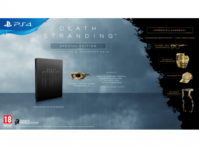 Death Stranding Special Steelbook Edition [uncut] (deutsch) (AT PEGI) (PS4)