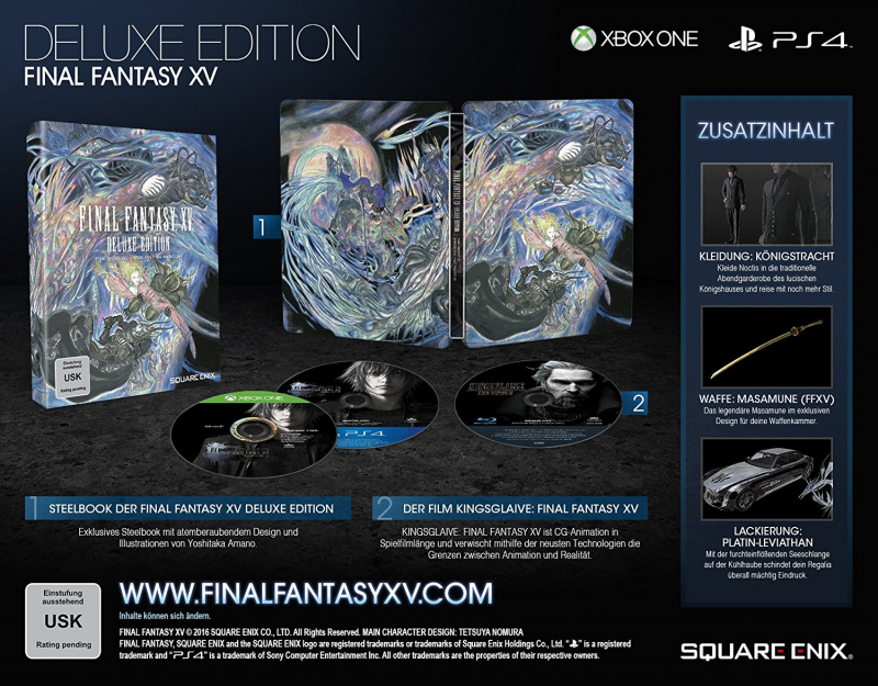 Final Fantasy XV - Deluxe Edition (deutsch) (AT PEGI) (XBOX ONE)