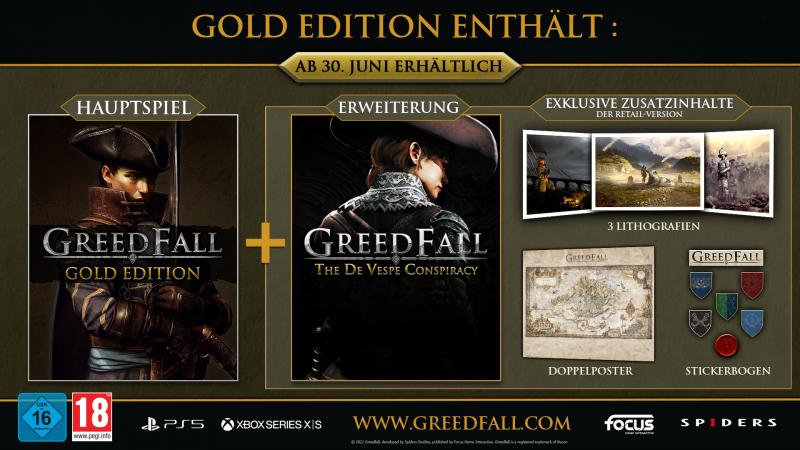 GreedFall Gold Edition [uncut] (deutsch spielbar) (AT PEGI) (PS5)