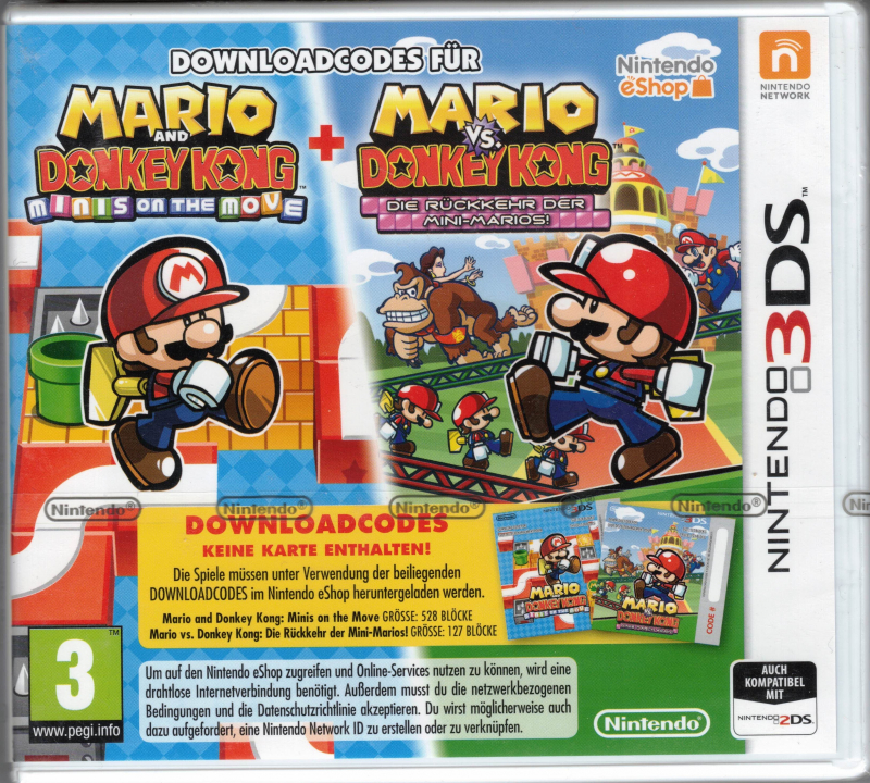 Mario and Donkey Kong: Minis on the Move und Mario vs. Donkey Kong: Die Rückkehr der Mini-Marios! (deutsch) (AT PEGI) (3DS) [Download-Code, keine Cartridge]