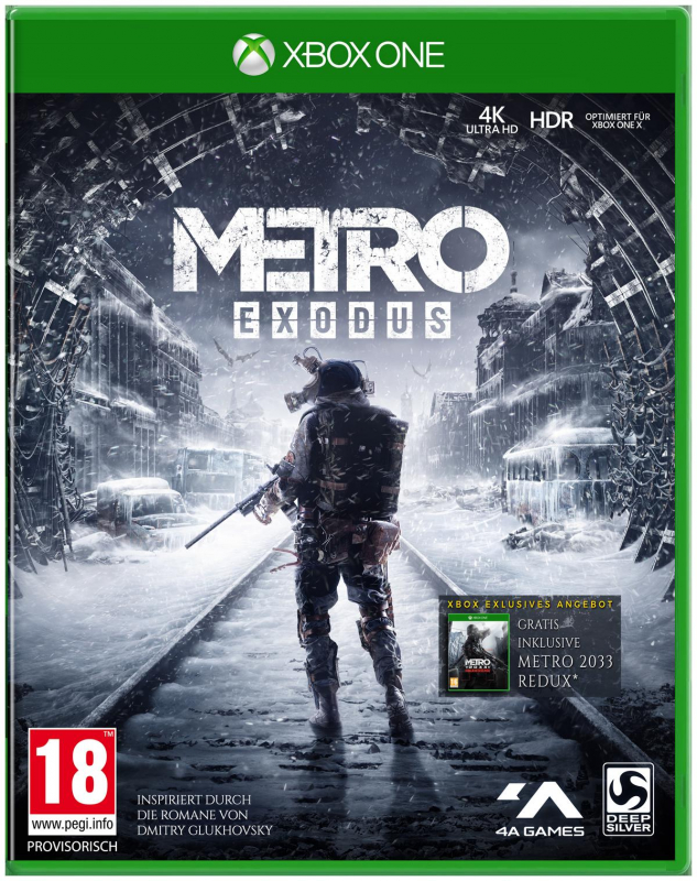 Metro Exodus D1 Edition [uncut] (deutsch) (AT PEGI) (XBOX ONE) inkl. Metro Redux 2033 DLC