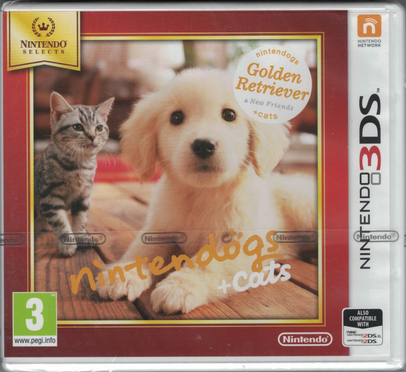 Nintendogs + Cats Golden Retriever & Neue Freunde [Selects] (deutsch) (EU PEGI) (3DS)