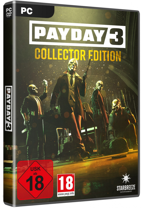 PAYDAY 3 Collector's Edition [uncut] (deutsch spielbar) (AT PEGI) (PC) inkl. The Trifecta Lootbag / Gold Season Pass / Maske / uvm.