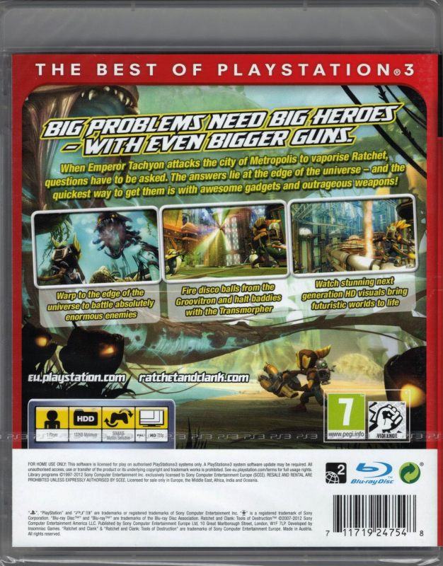 Ratchet & Clank Trilogy Tools of Destruction [Essentials] (deutsch spielbar) (EU EPGI) (PS3)
