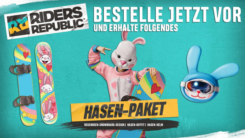 Riders Republic (deutsch) (AT PEGI) (XBOX ONE / XBOX Series X) inkl. Hasen-Paket
