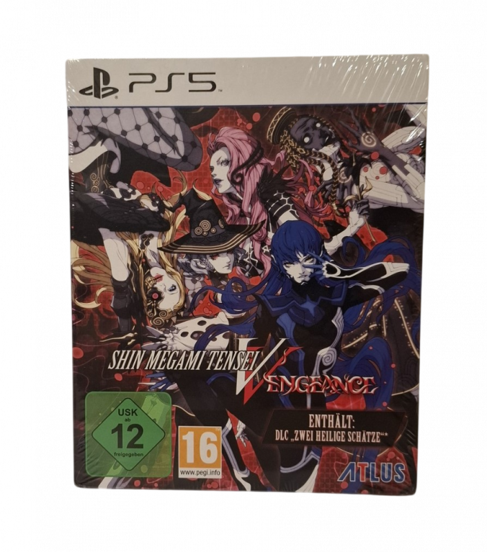 Shin Megami Tensei V Vengeance Launch Steelbook Edition (deutsch spielbar) (AT PEGI) (PS5) inkl. Zwei Heilige Schätze DLC
