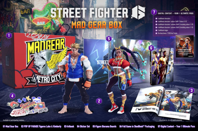 Street Fighter 6 Mad Gear Box Collector's Edition (deutsch spielbar) (AT PEGI) (PS5) [Verpackung leicht eingedrückt]