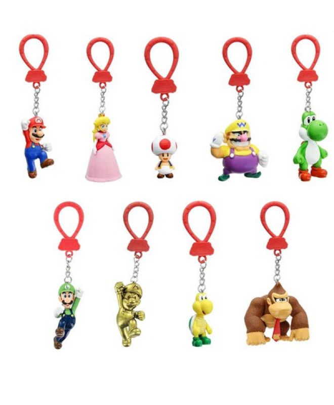 Super Mario Backpack Buddies – Charaktere / Figuren (Schlüsselanhänger)