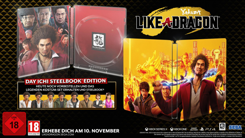 Yakuza 7 Like a Dragon Day Ichi Steelbook Edition [uncut] (deutsch) (AT PEGI) (XBOX ONE)