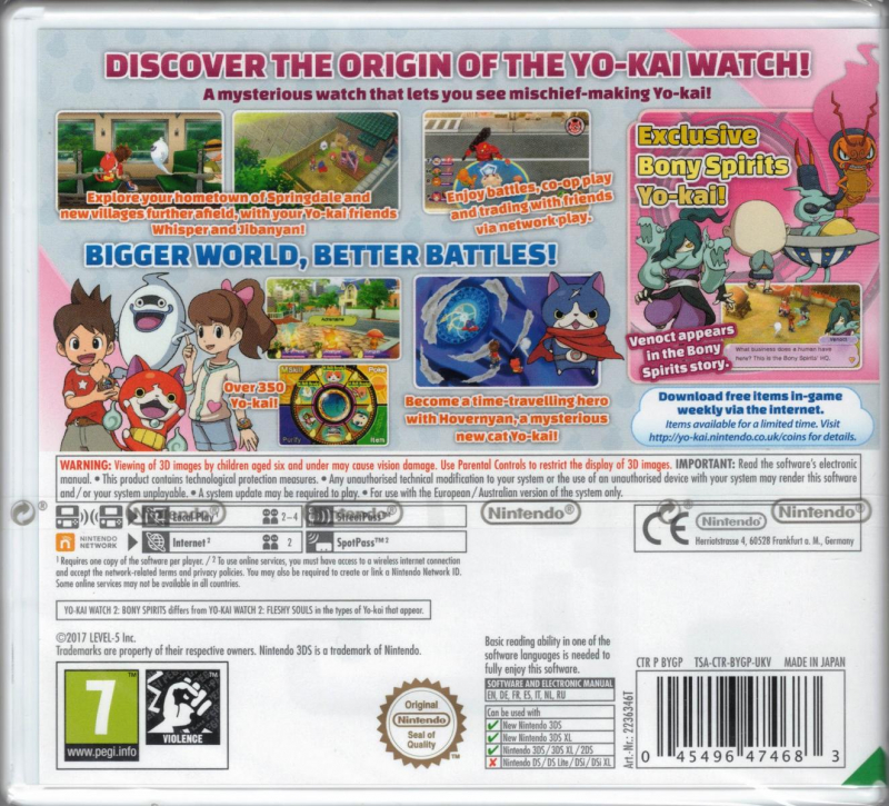 YO-KAI WATCH 2 Knochige Gespenster (deutsch spielbar) (EU PEGI) (3DS)