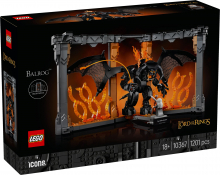 LEGO® Icons 10367 Der Herr der Ringe: Balrog™ Bücherstütze [neu - Verpackung leicht eingedrückt]