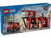 LEGO® City 60414 Feuerwehrstation mit Drehleiterfahrzeug [neu]