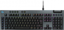 Logitech G G915 X, flache kabelgebundene, mechanische Gaming-Tastatur mit Double-Shot-PBT-Tastenkappen, braune taktile GL-Switches für PC/Mac, QWERTZ-Layout - Schwarz (920-012938)