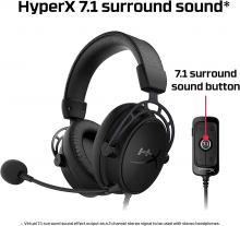 HyperX Cloud Alpha S schwar (für PC, PS4 & PS5) (HX-HSCAS-BK/WW)