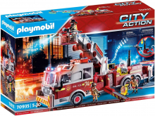 Playmobil® City Action 70935 Feuerwehr-Fahrzeug US Tower Ladder mit Feuerwehrleiter [neu]